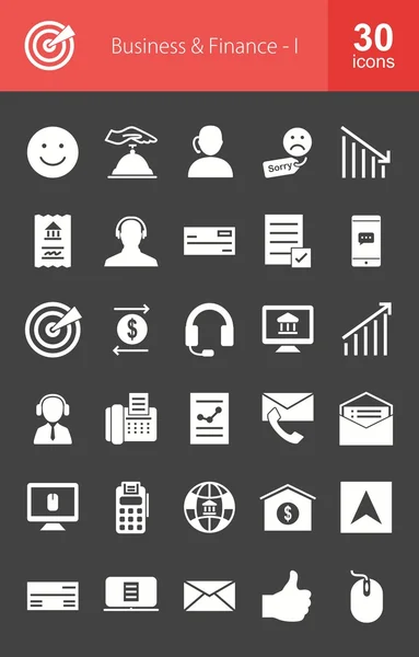 Business and Finance icons set — Stock Vector