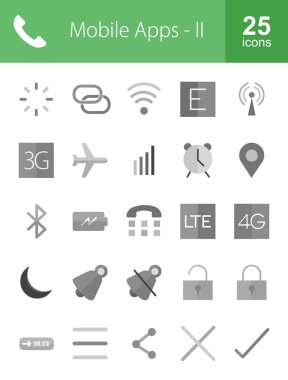 Mobil uygulamalar, web simgeler