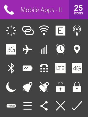 Mobil uygulamalar, web simgeler
