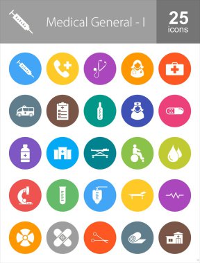 Tıp, sağlık Icons set