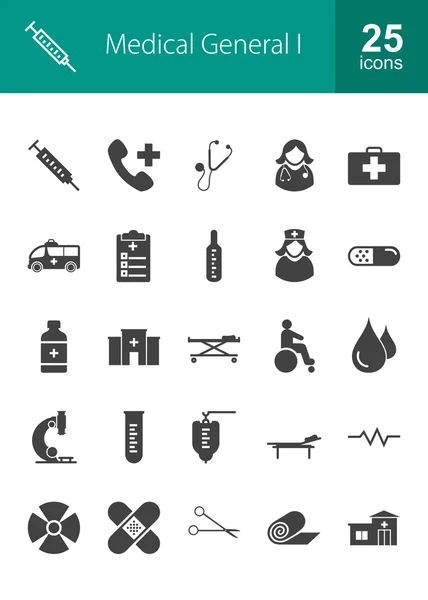 Medical, health icons set — Stock Vector