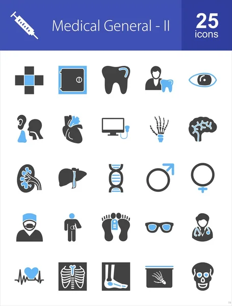 Medische, gezondheidszorg icons set — Stockvector