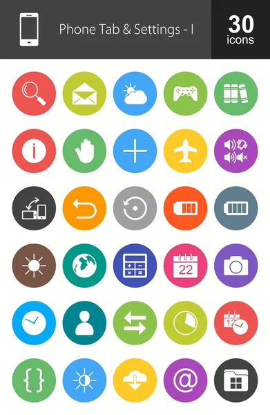 Aplicaciones Móviles, conjunto de iconos web — Archivo Imágenes Vectoriales