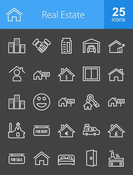 房地产业务图标集 — 图库矢量图片