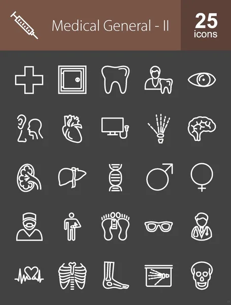Medisch, gezondheid icons set — Stockvector