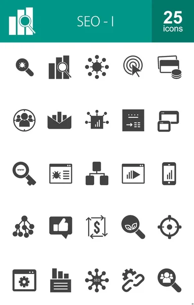 Ensemble d'icônes SEO et Digital Marketing Vecteur En Vente