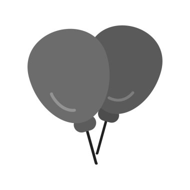 Balloons, holiday icon