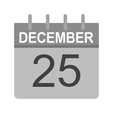 Noel güncel değil simgesi ile takvim