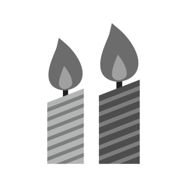 Candles, celebration icon