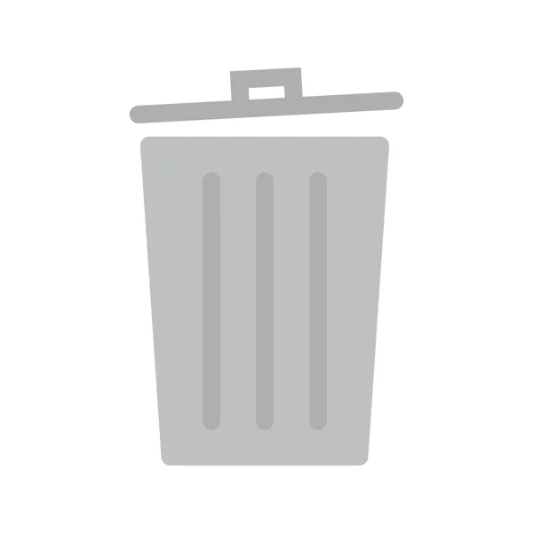 Reciclar icono de la papelera — Vector de stock