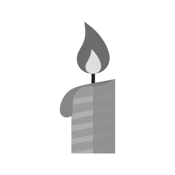 Kerze, Feier-Ikone — Stockvektor