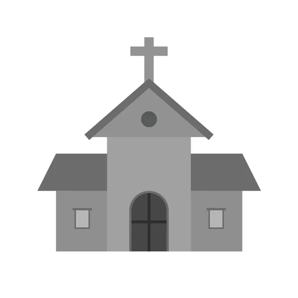 Iglesia, icono de la cristiandad — Vector de stock