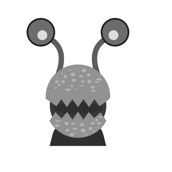 Monstre, icône de créature — Image vectorielle