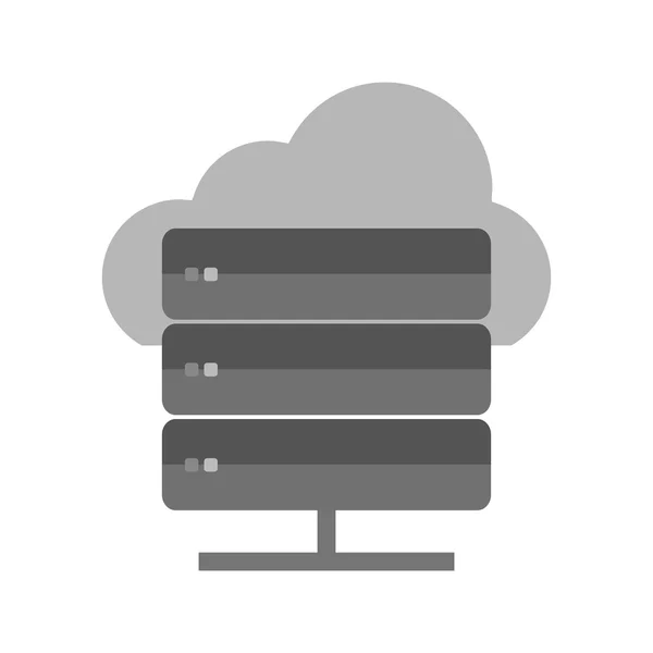 Cloud computing, data icoon — Stockvector