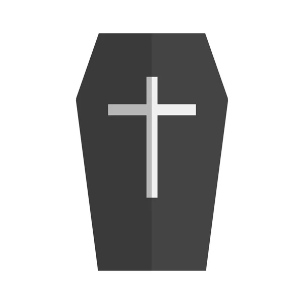 Coffin, Sarcophagus icon — Stock Vector