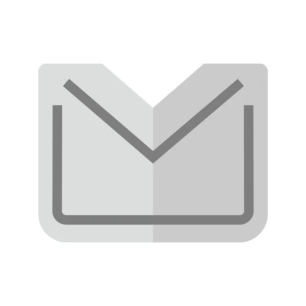 Meddelande, ikonen e-post — Stock vektor