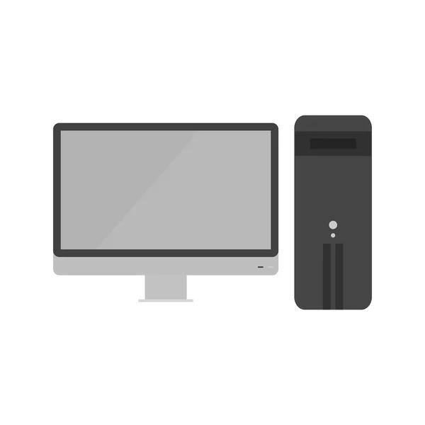 Computador, ícone de tela — Vetor de Stock