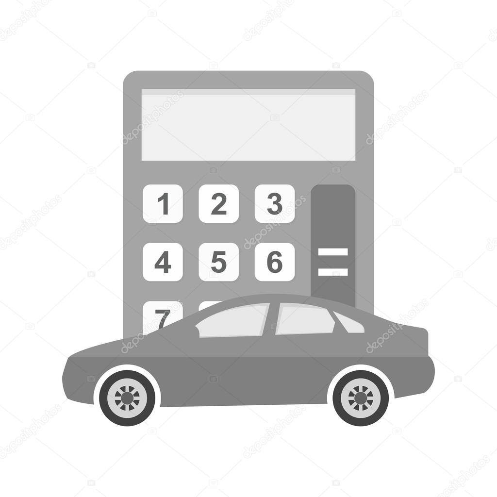 Car Calculation, transport icon