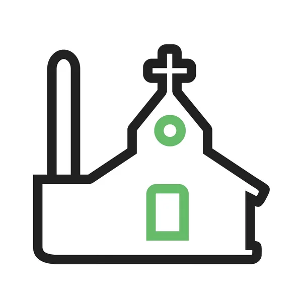 Kerk, kathedraal pictogram — Stockvector