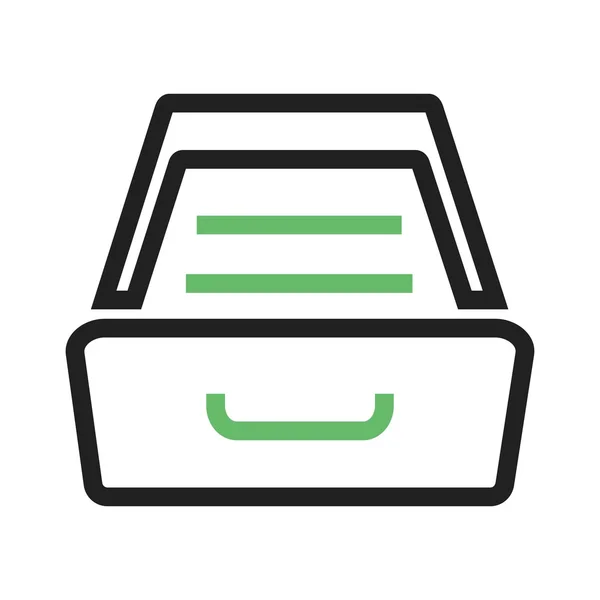 Drawer, database icon — Stockvector