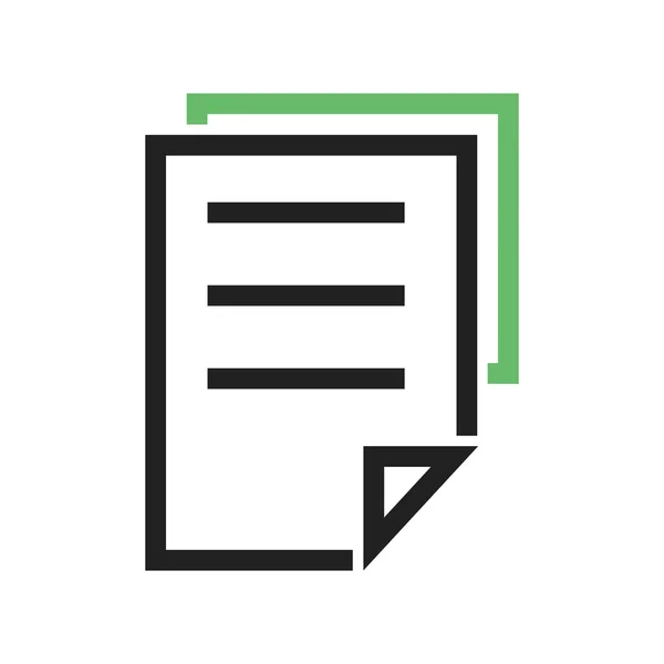 Twee bestanden, documenten pictogram — Stockvector