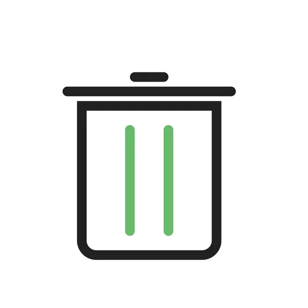 Delete, trash bin icon — Stock Vector