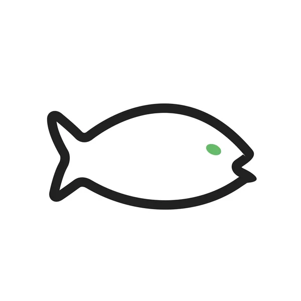 Poisson, icône de la mer — Image vectorielle