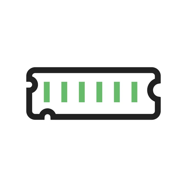 Datorn Ram, minnesikonen — Stock vektor