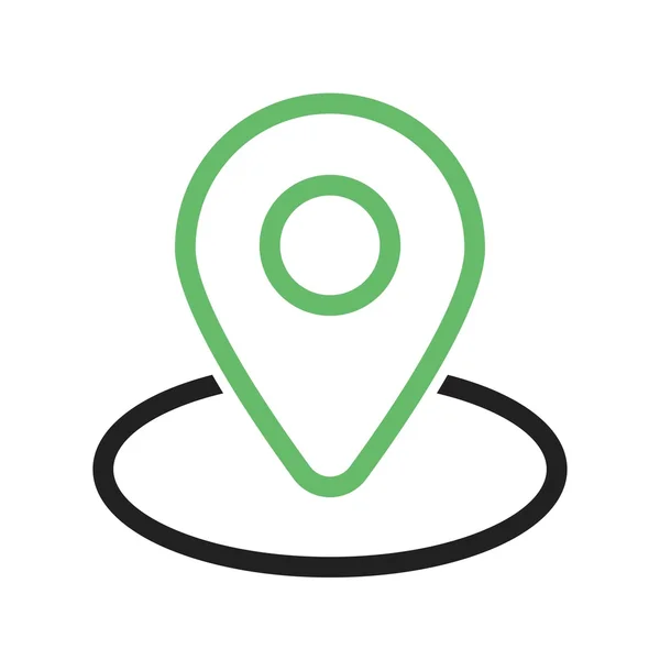 Mapa pin, ikona umístění Stock Ilustrace