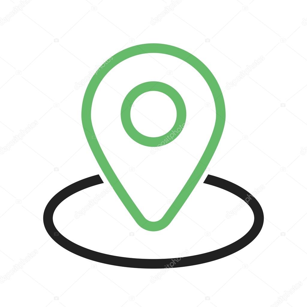 Map pin, location icon