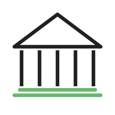 Bank, Building icon