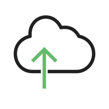 Yükleme ok simgesi ile bulut