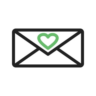 kalp simgesi olan zarf