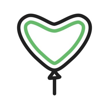 Balloon, heart icon