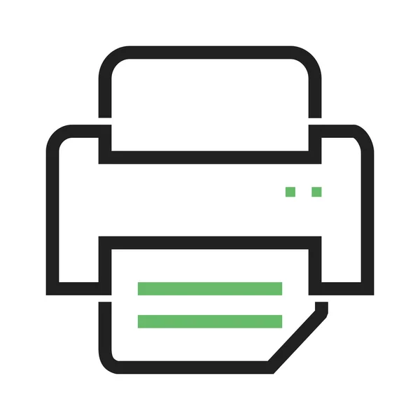 Imprimante, icône de bureau — Image vectorielle