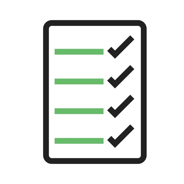 Kontrolní seznam, ikona seznamu úkolů — Stockový vektor