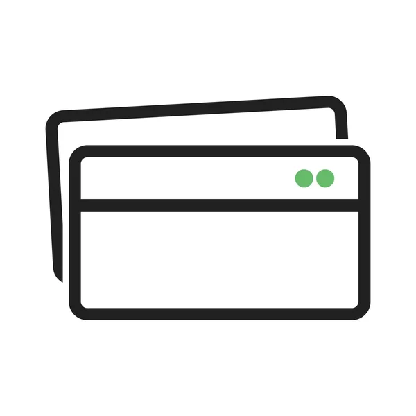 Icône de cartes de crédit multiples — Image vectorielle