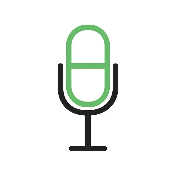Mic, voz, ícone de microfone — Vetor de Stock