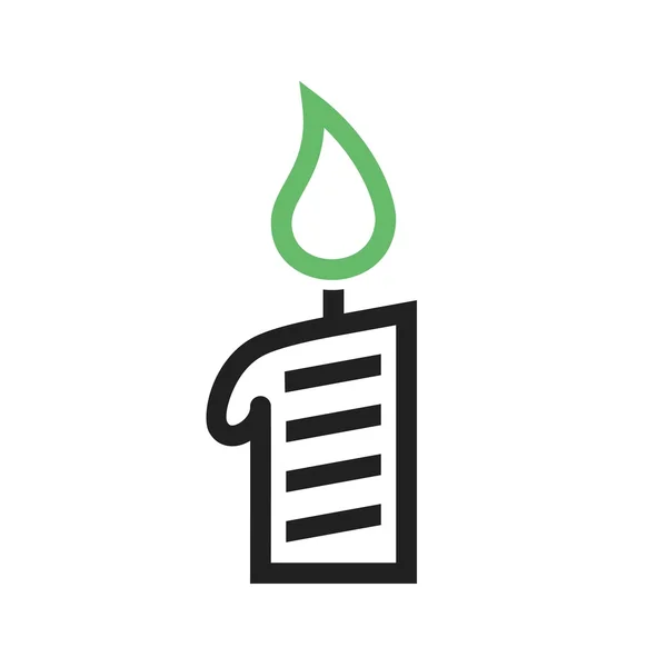 Candle, light, flame icon — Stok Vektör