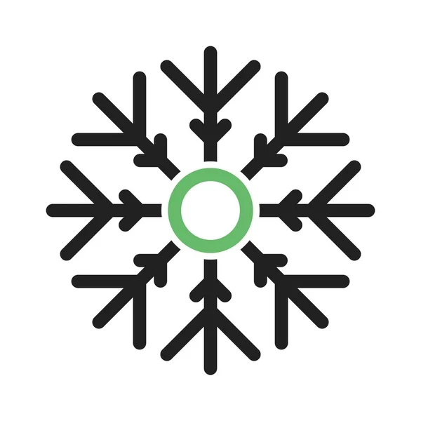 Floco de neve, ícone de Natal — Vetor de Stock