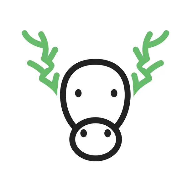 Reindeer, Christmas icon — Stock vektor