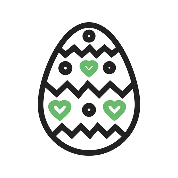 Paskalya Yumurtası Simgesi — Stok Vektör