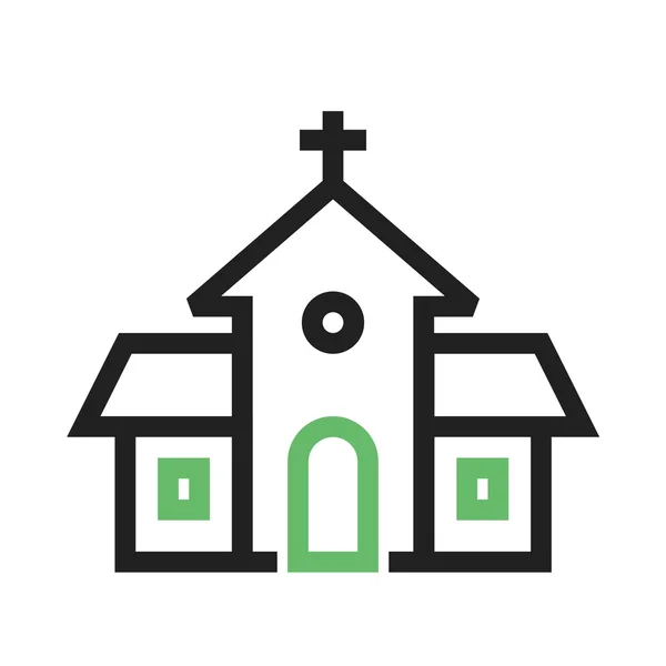 Kerk, kathedraal pictogram — Stockvector