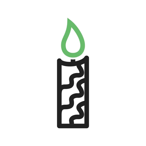 Candle, light, flame icon — ストックベクタ