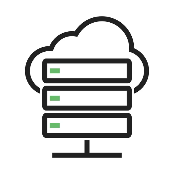 Cloud computing pictogram — Stockvector