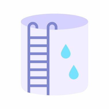 Su Tankı ikonu vektör görüntüsü. Mobil uygulamalar, web uygulamaları ve yazdırma ortamları için elverişli.