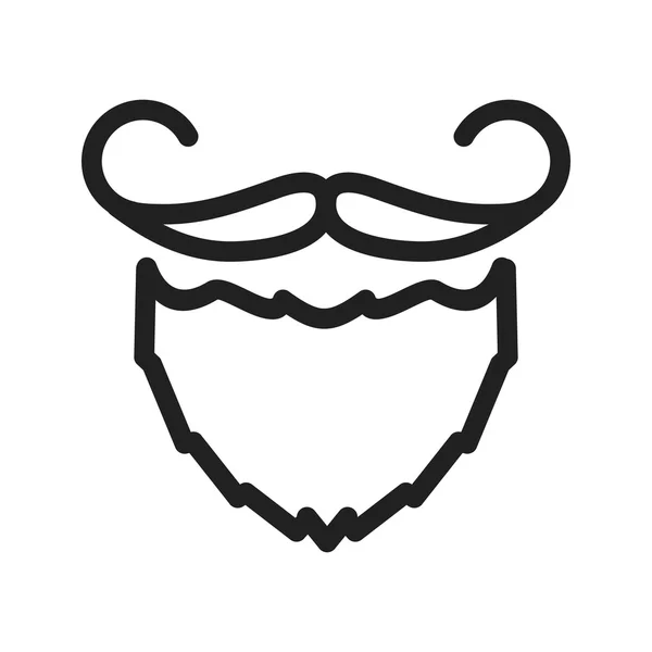 Beard and Moustache I — Stock Vector