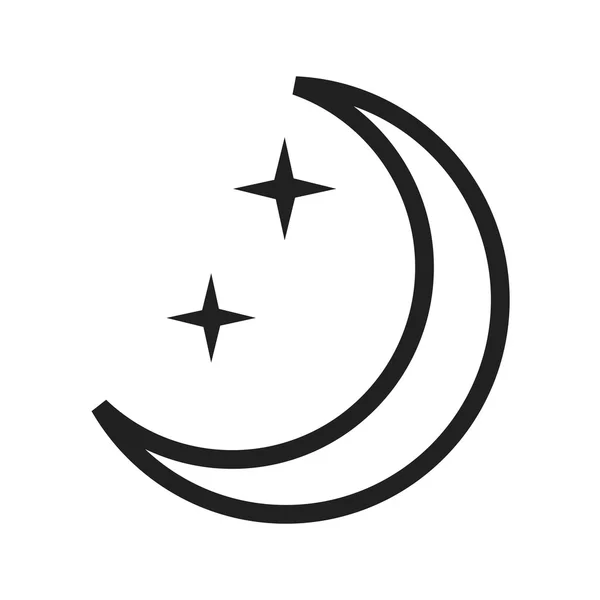 Luna y estrellas — Vector de stock