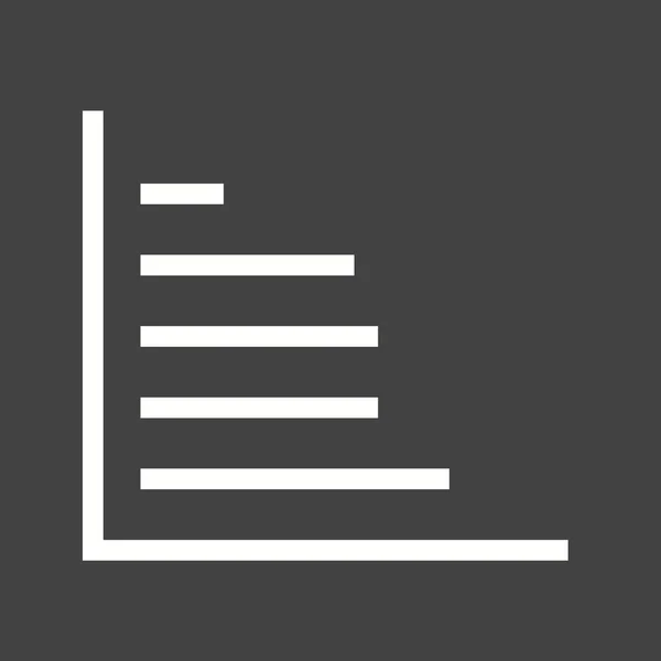 Gráfico de barras horizontales — Vector de stock