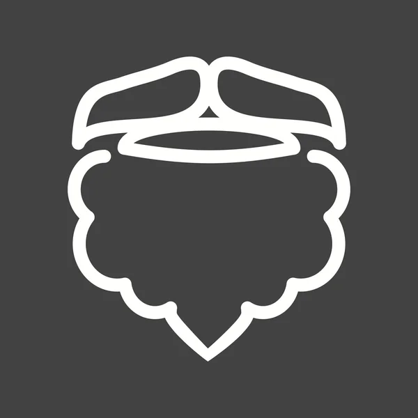 Борода и усы II — стоковый вектор